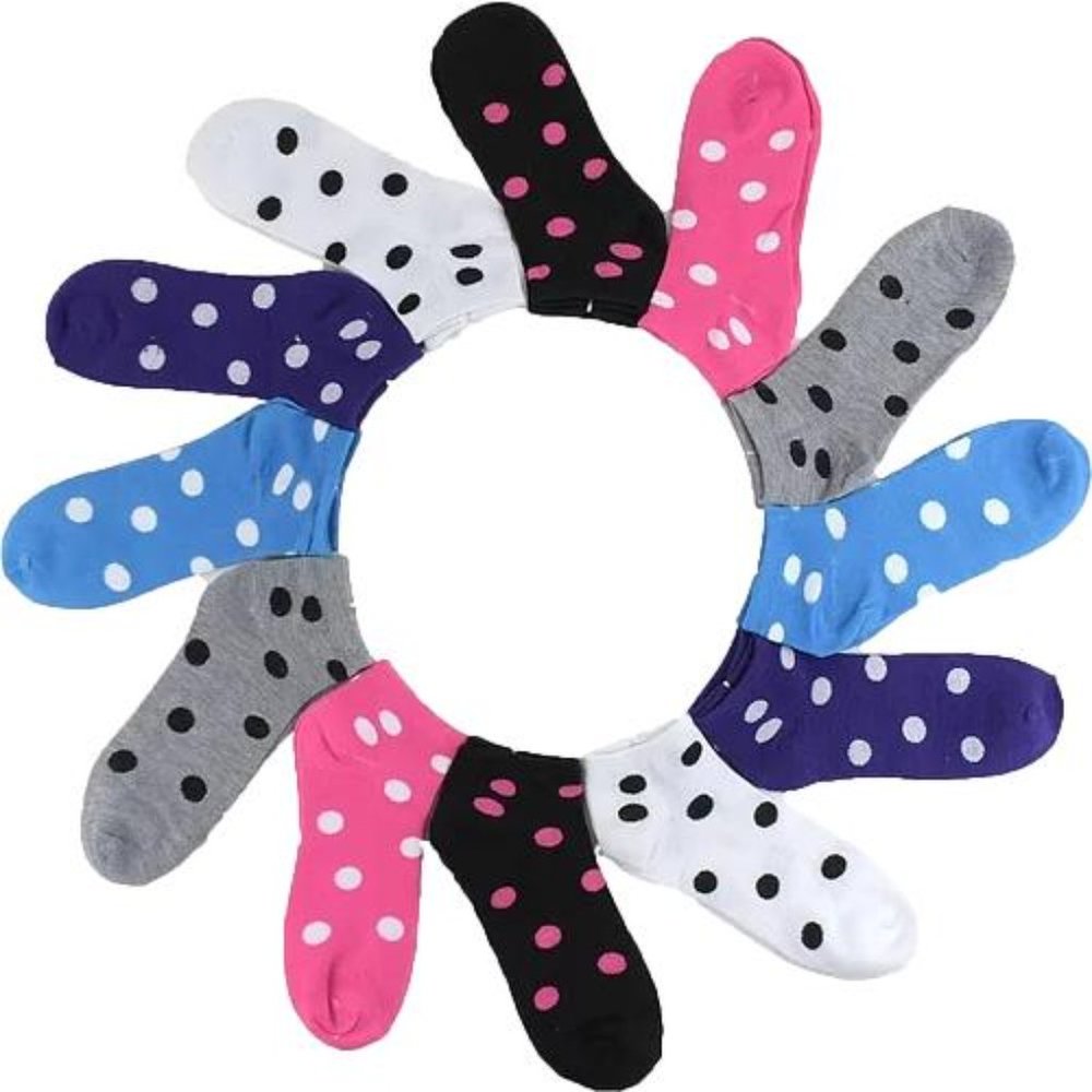 12 Pairs Ladies Women's Ankle Socks 9-11